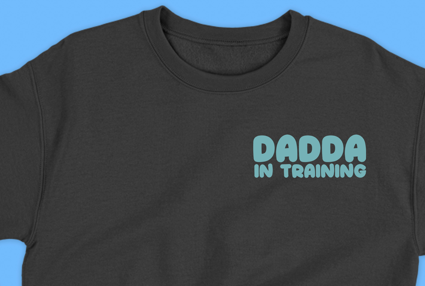 dadda in training light blue sweatshirt