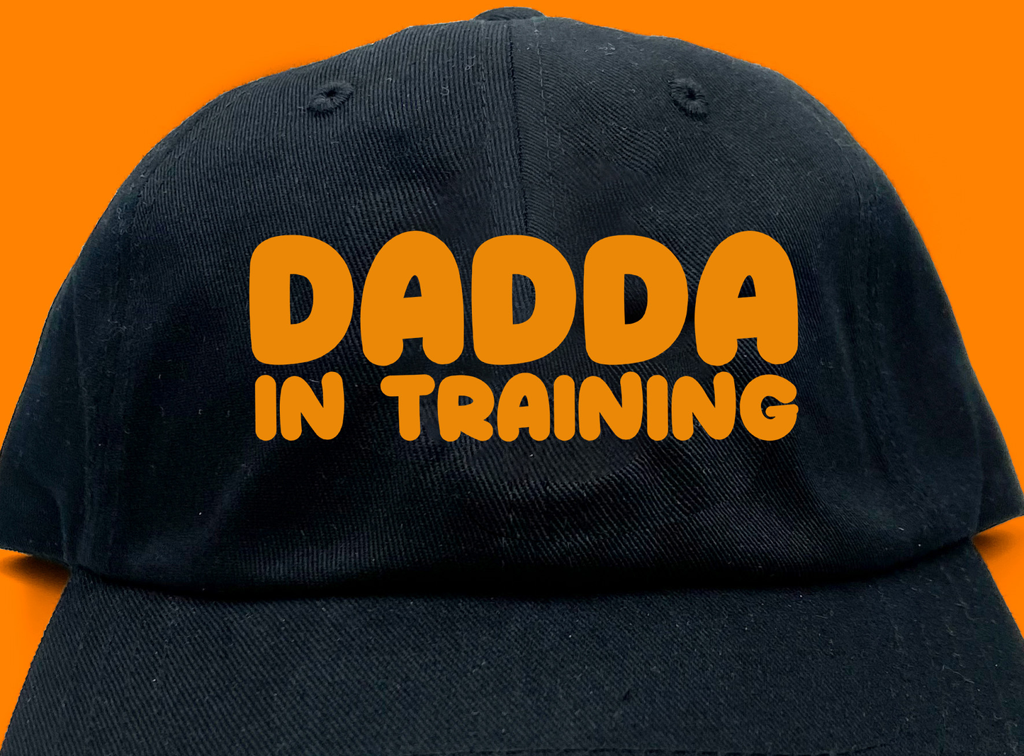 dadda in training yellow dad hat