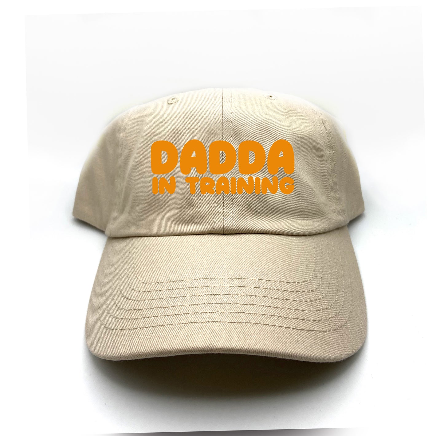 dadda in training yellow dad hat