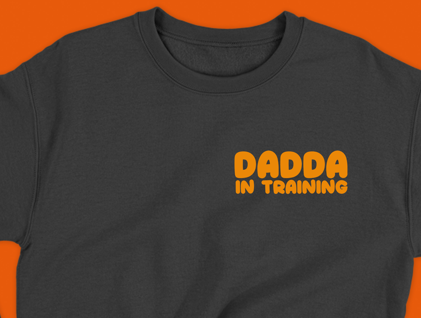 dadda in training yellow sweatshirt