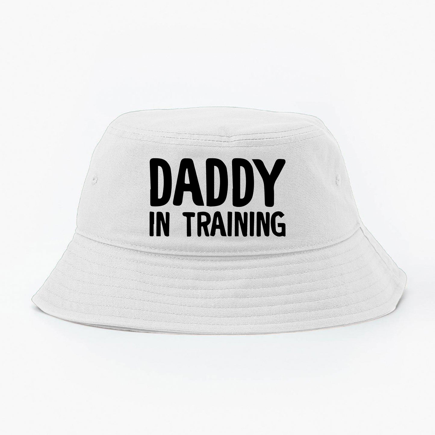 daddy in training black bucket hat