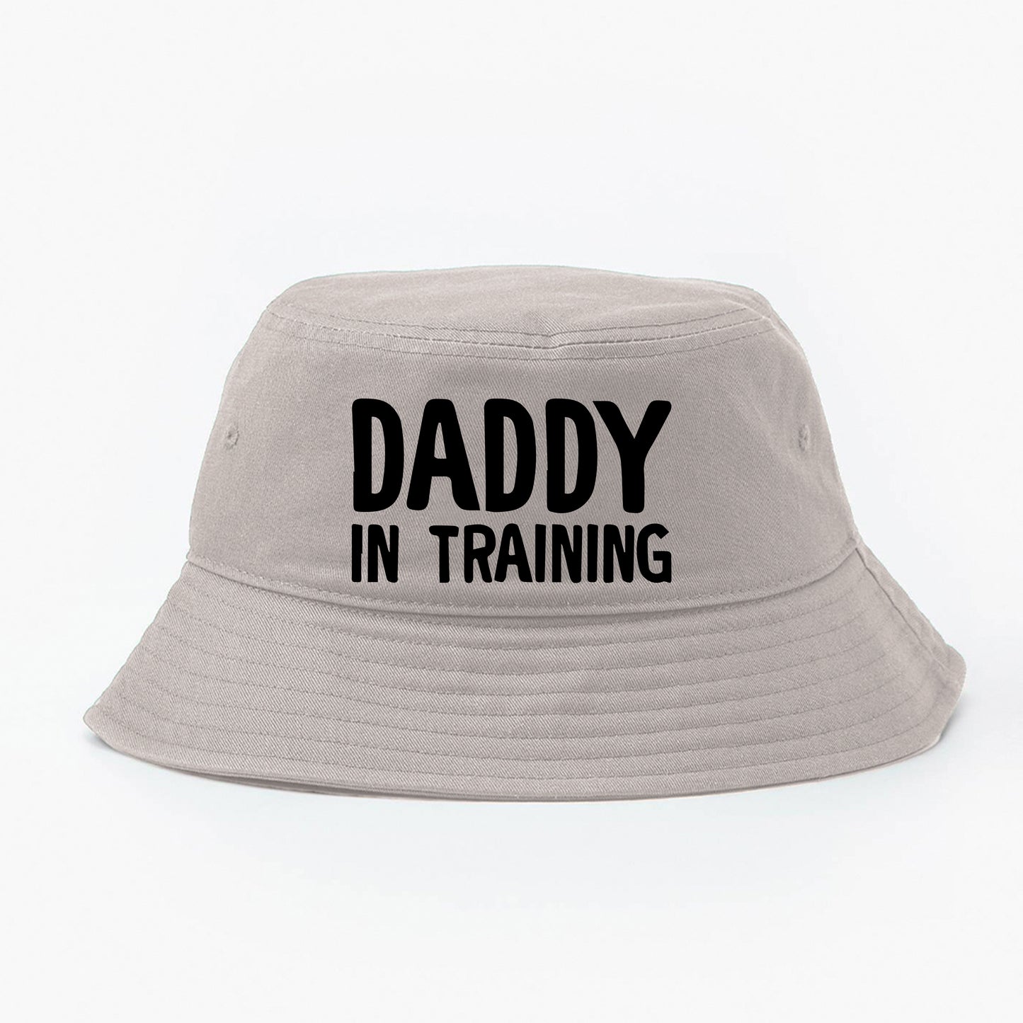 daddy in training black bucket hat