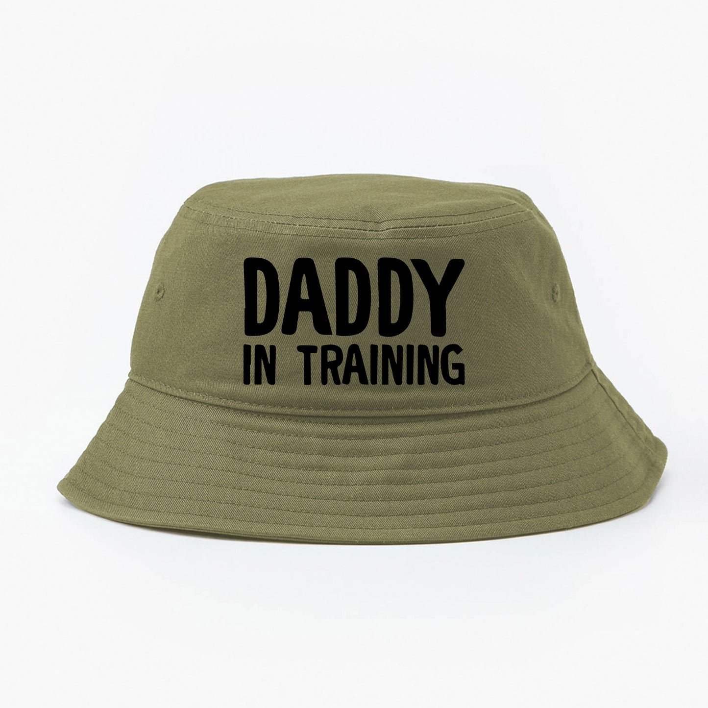 daddy in training black bucket hat