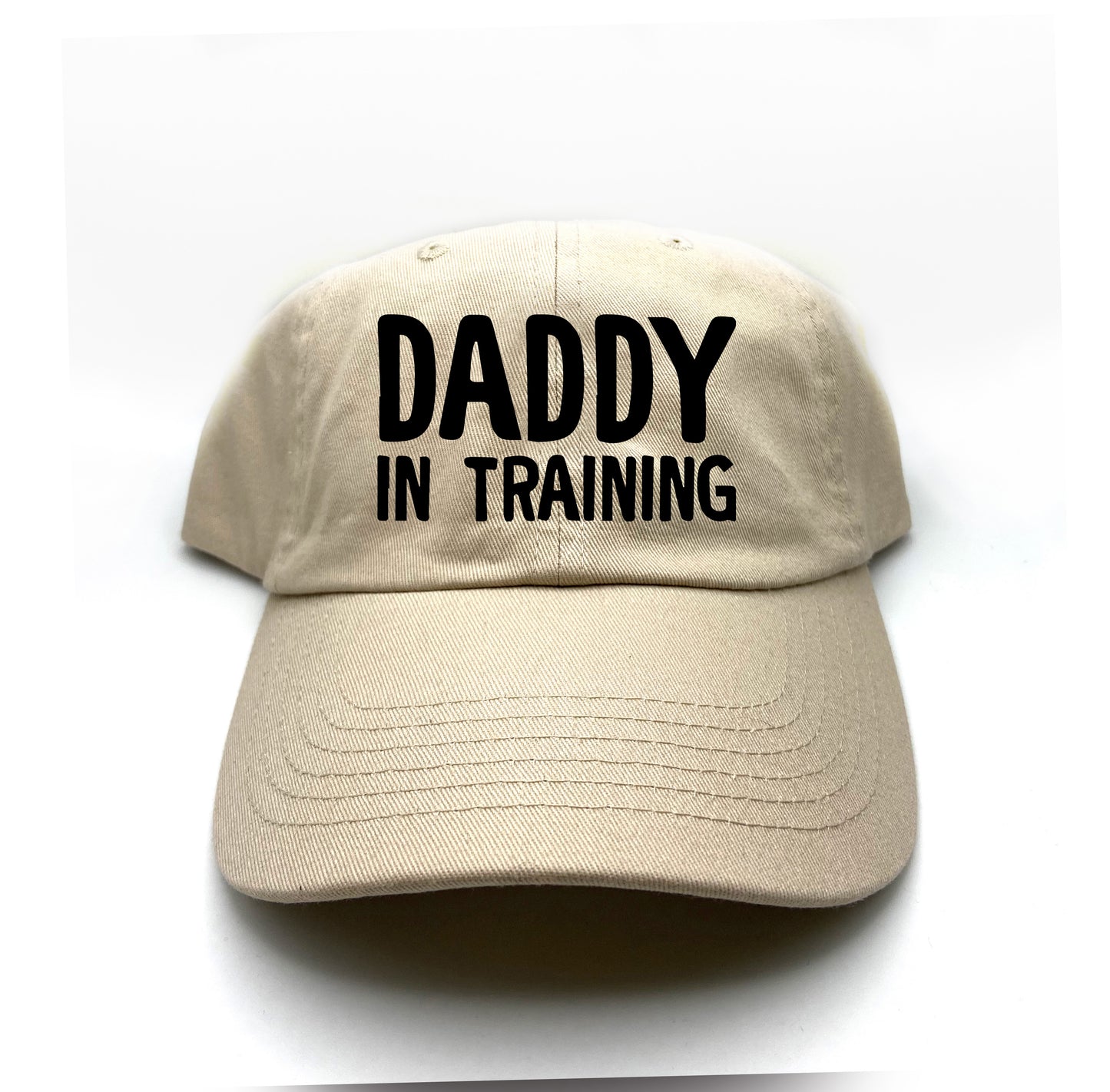 daddy in training black dad hat