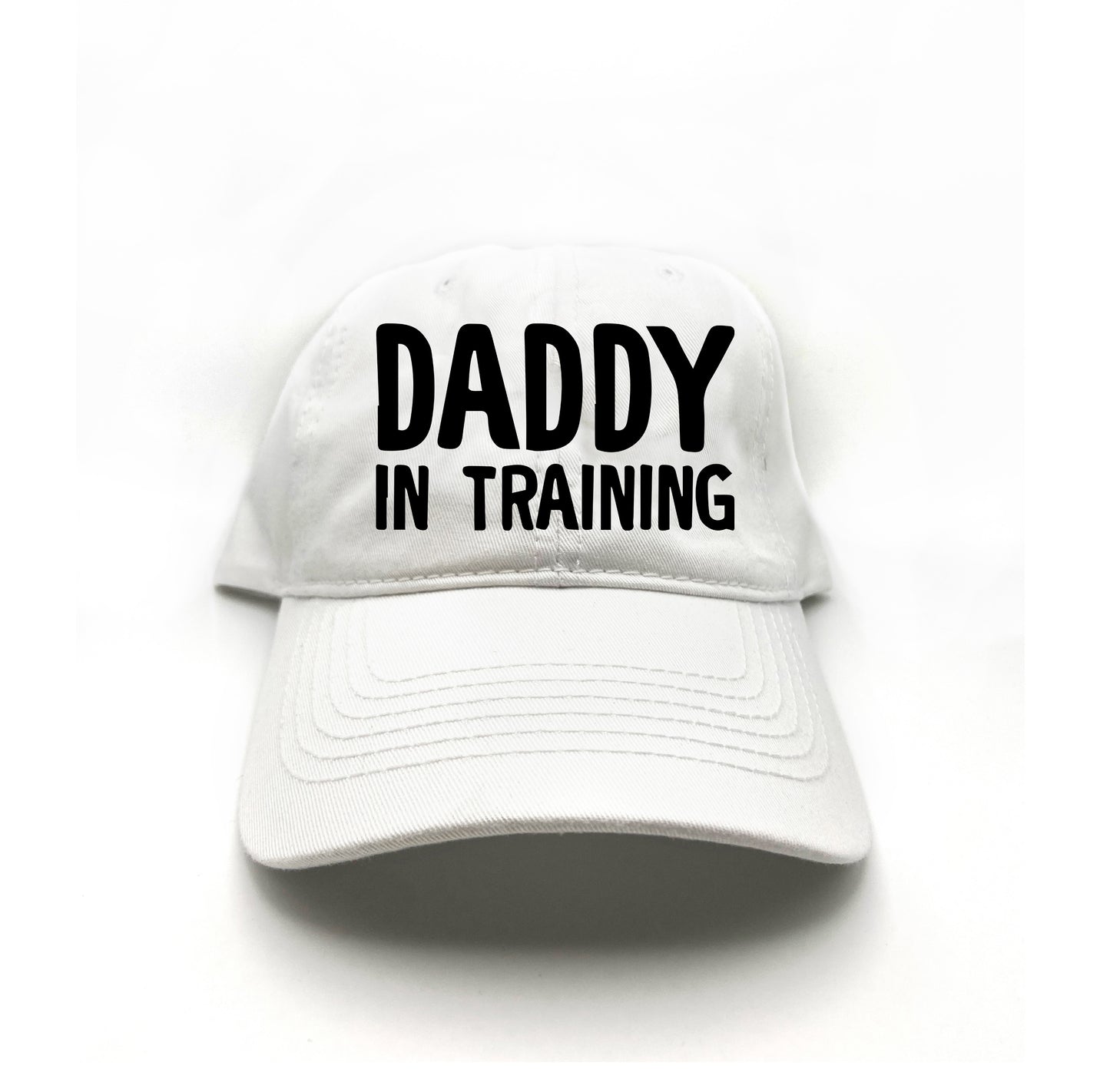 daddy in training black dad hat