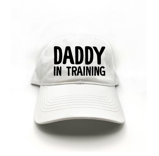 daddy in training black dad hat