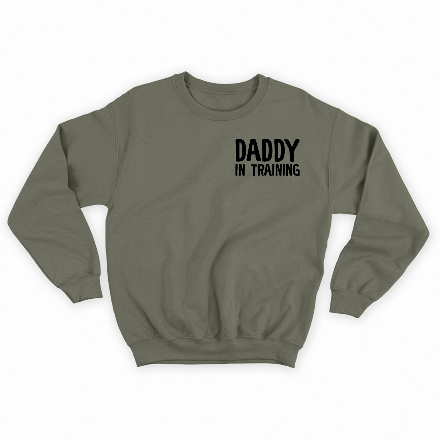 daddy in training black sweatshirt