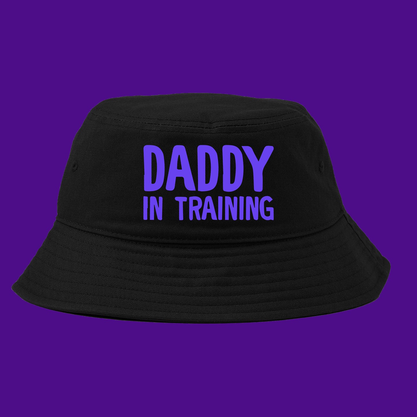 daddy in training blue violet bucket hat