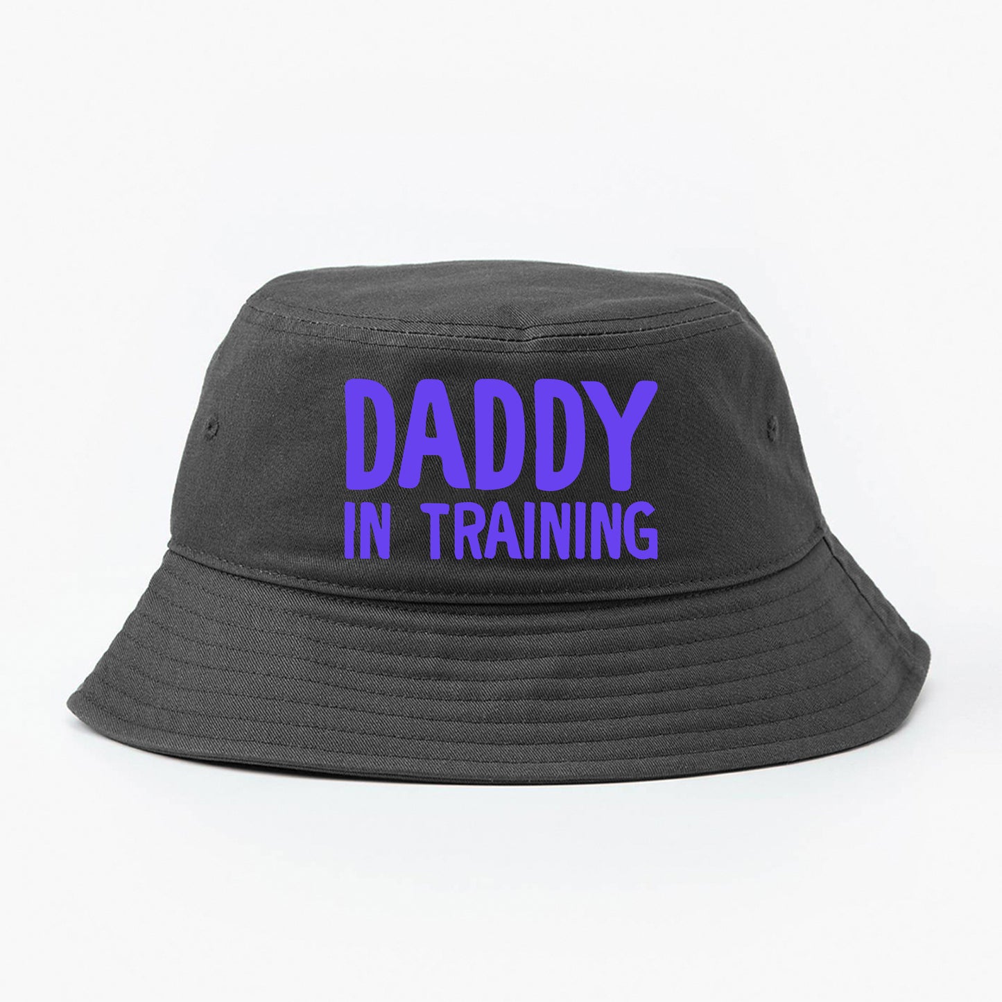 daddy in training blue violet bucket hat