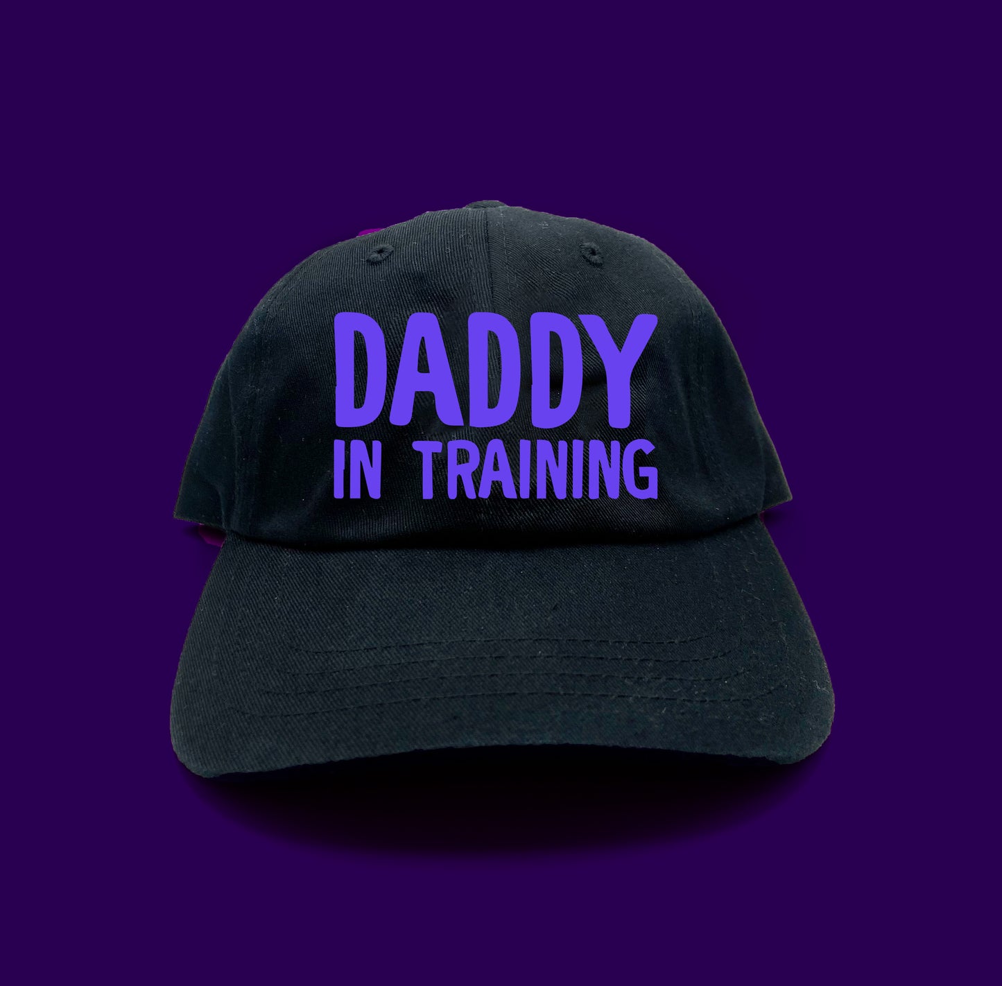 daddy in training blue violet dad hat