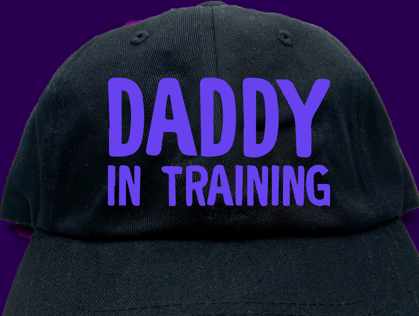 daddy in training blue violet dad hat