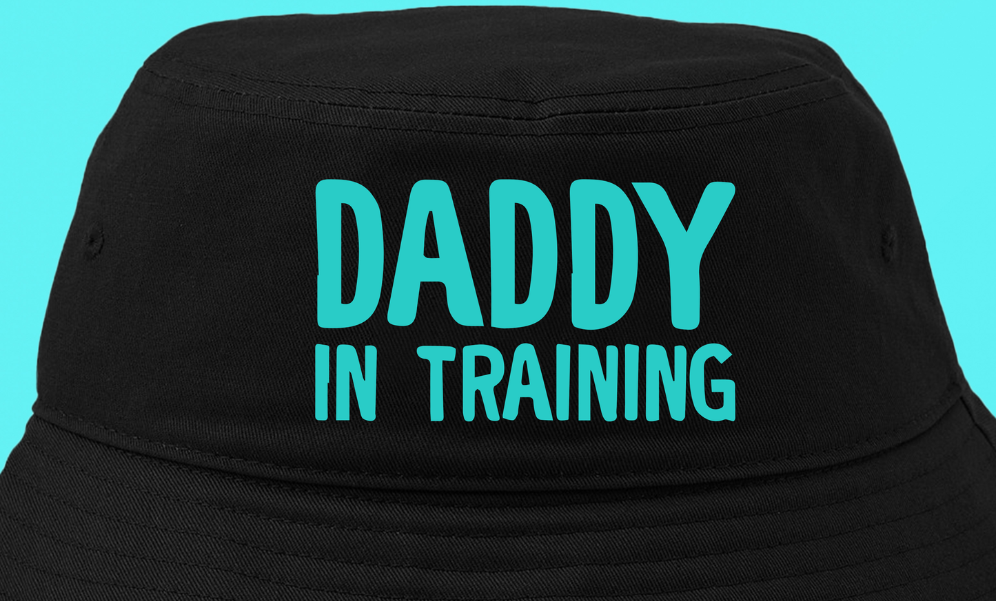 daddy in training green bucket hat