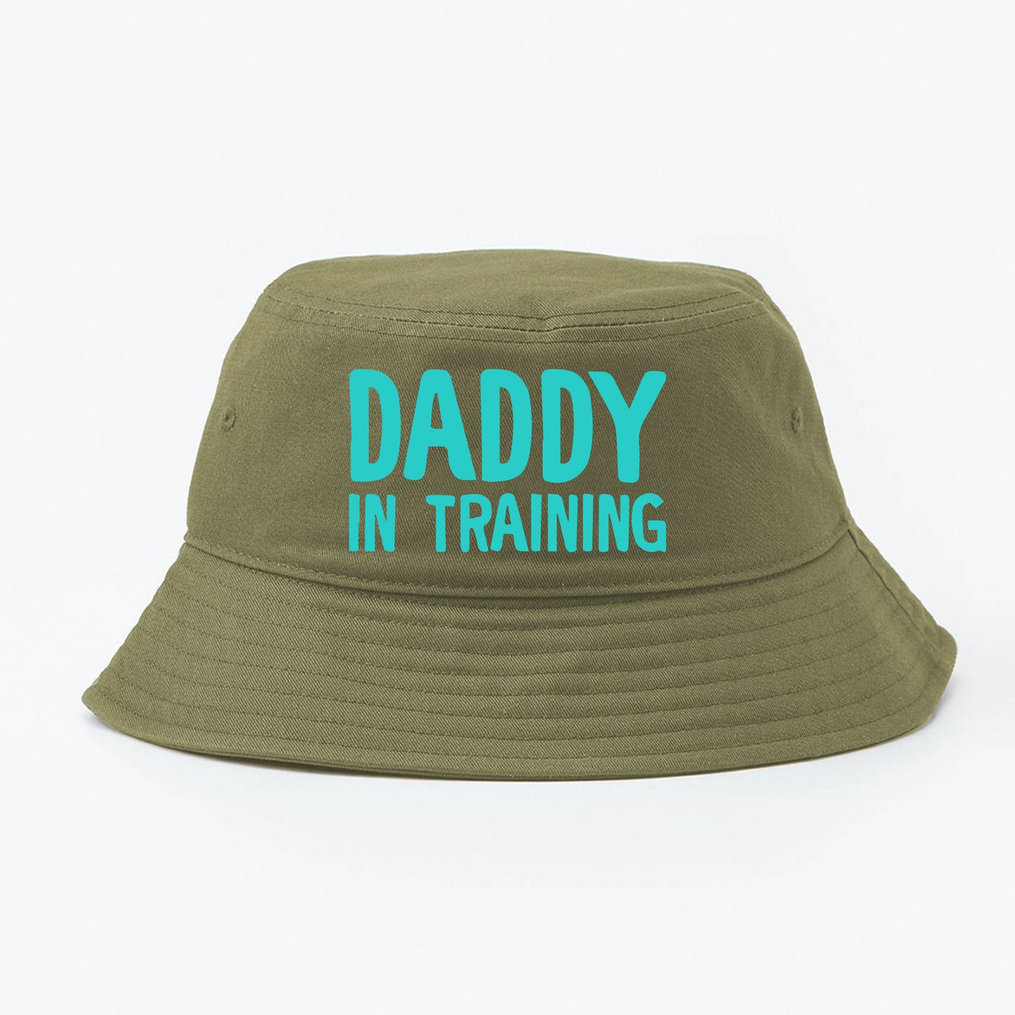 daddy in training green bucket hat