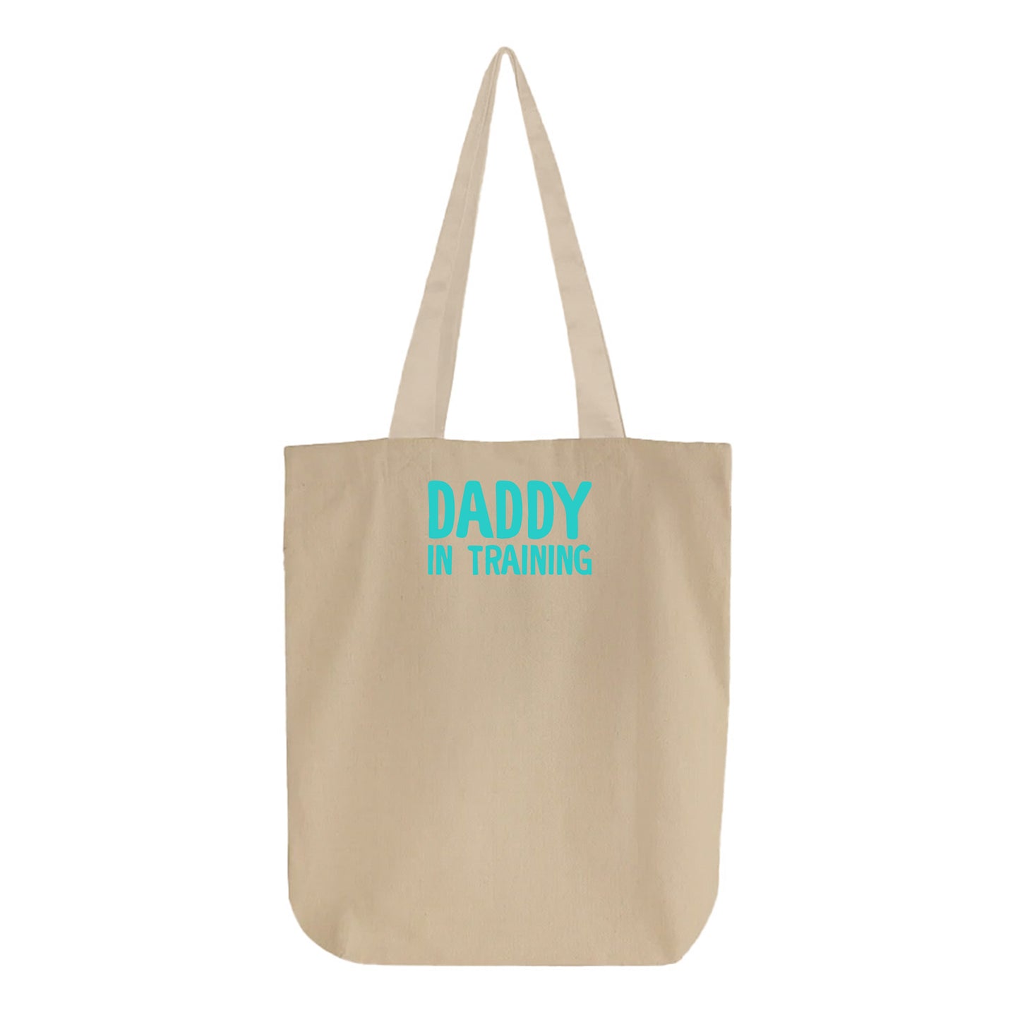 daddy in training green tote bag