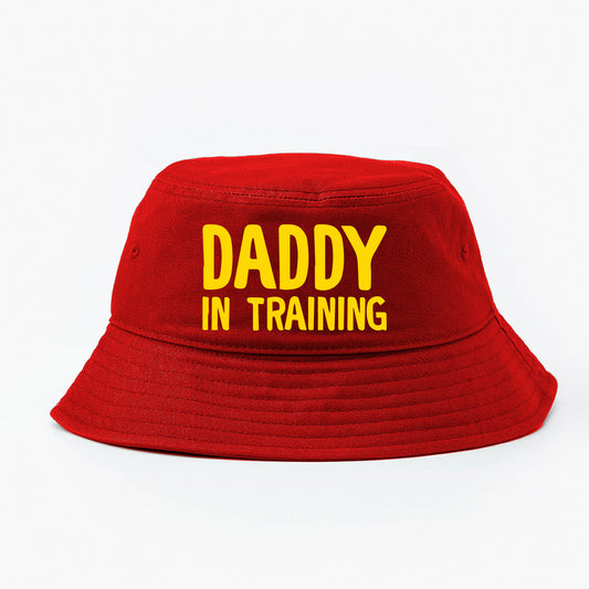 daddy in training yellow bucket hat