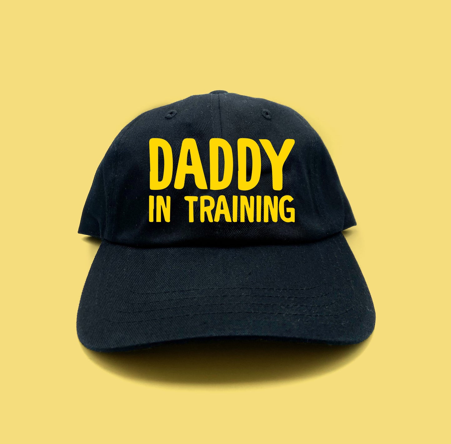 daddy in training yellow dad hat