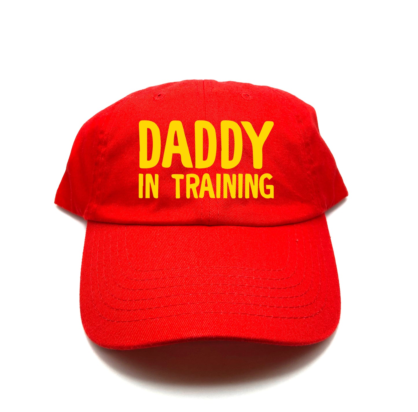 daddy in training yellow dad hat