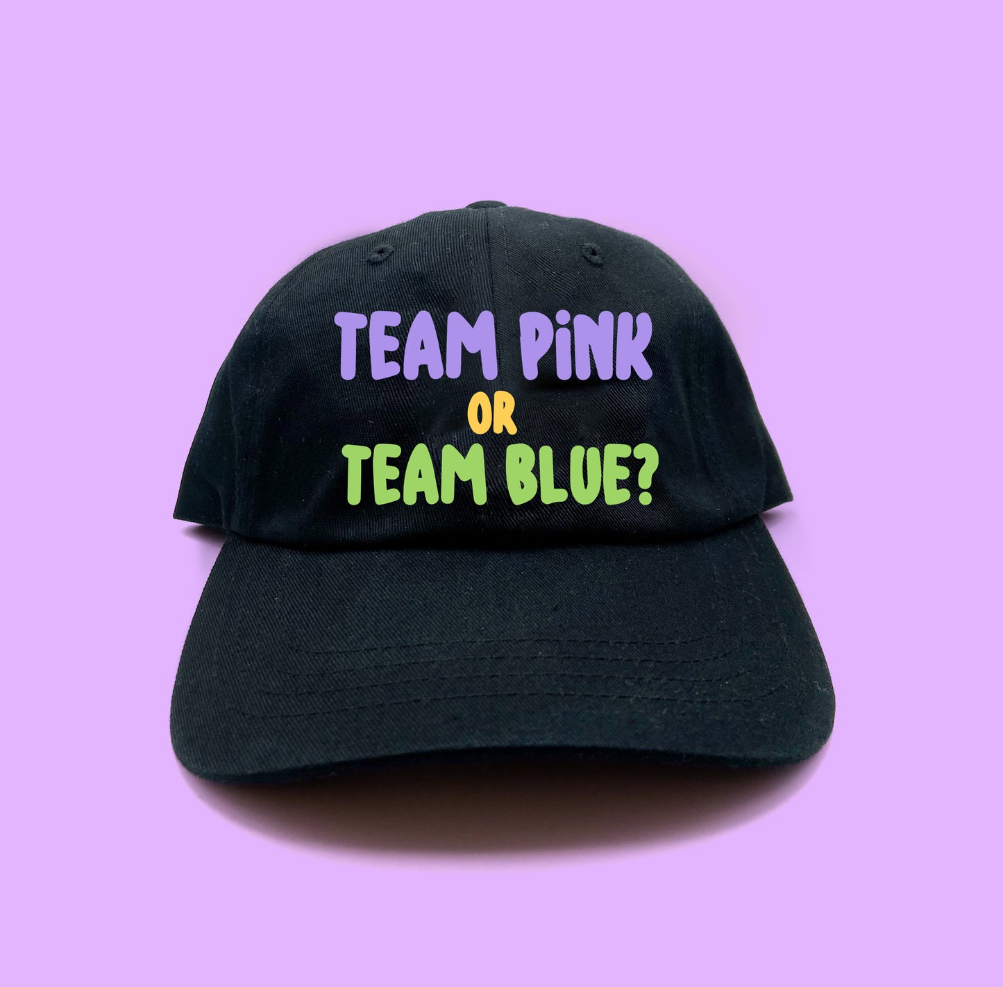 Team Pink or Team Blue? Purple Dad Hat