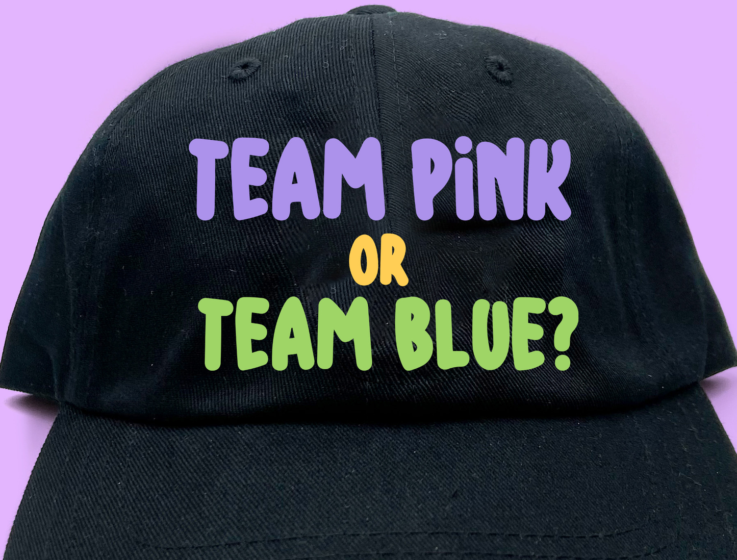 Team Pink or Team Blue? Purple Dad Hat