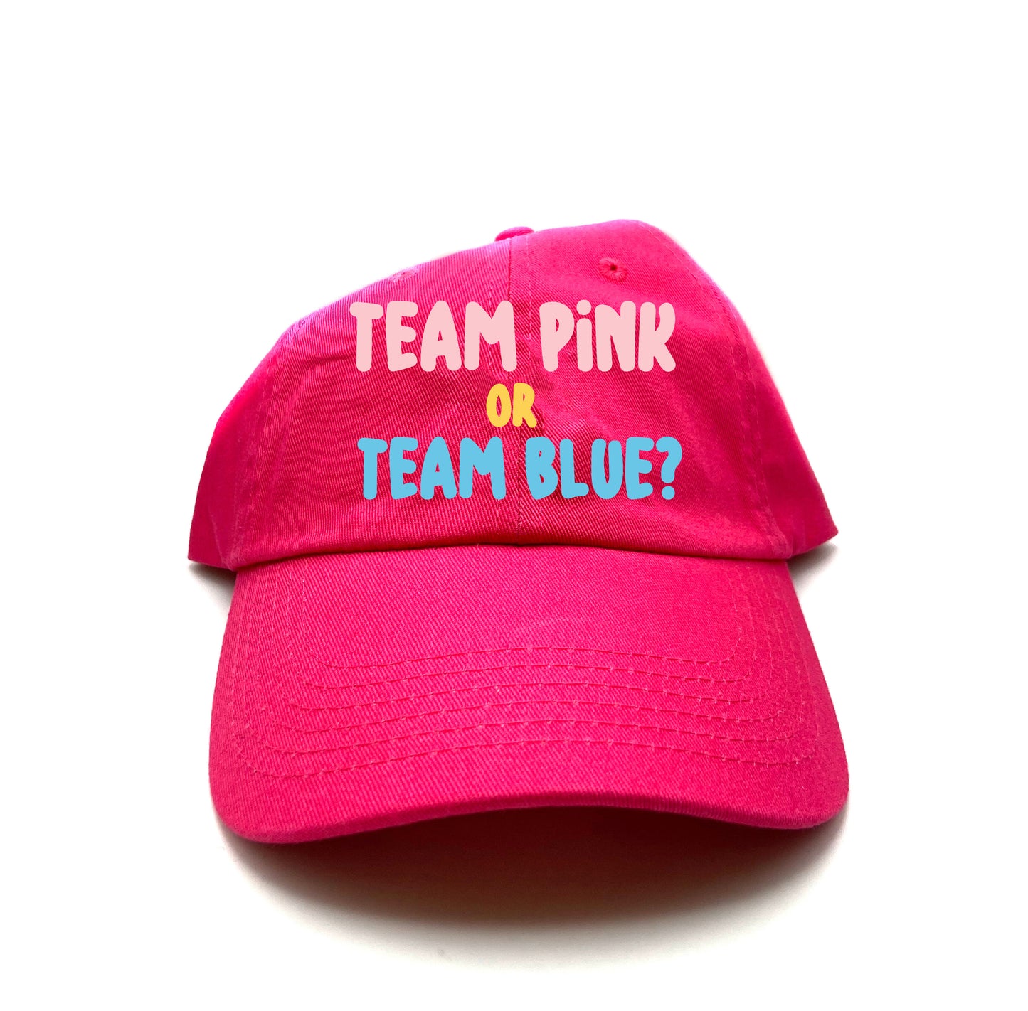 Team Pink or Team Blue? Desaturated Dad Hat