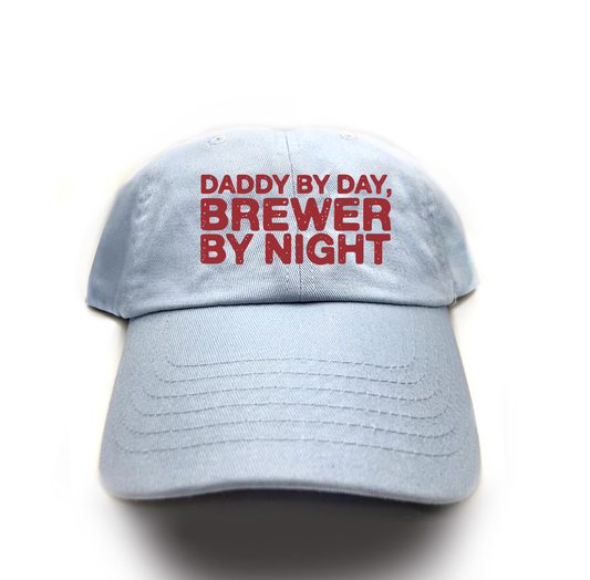 Daddy by Day, Brewer by Night Brown Dad Hat