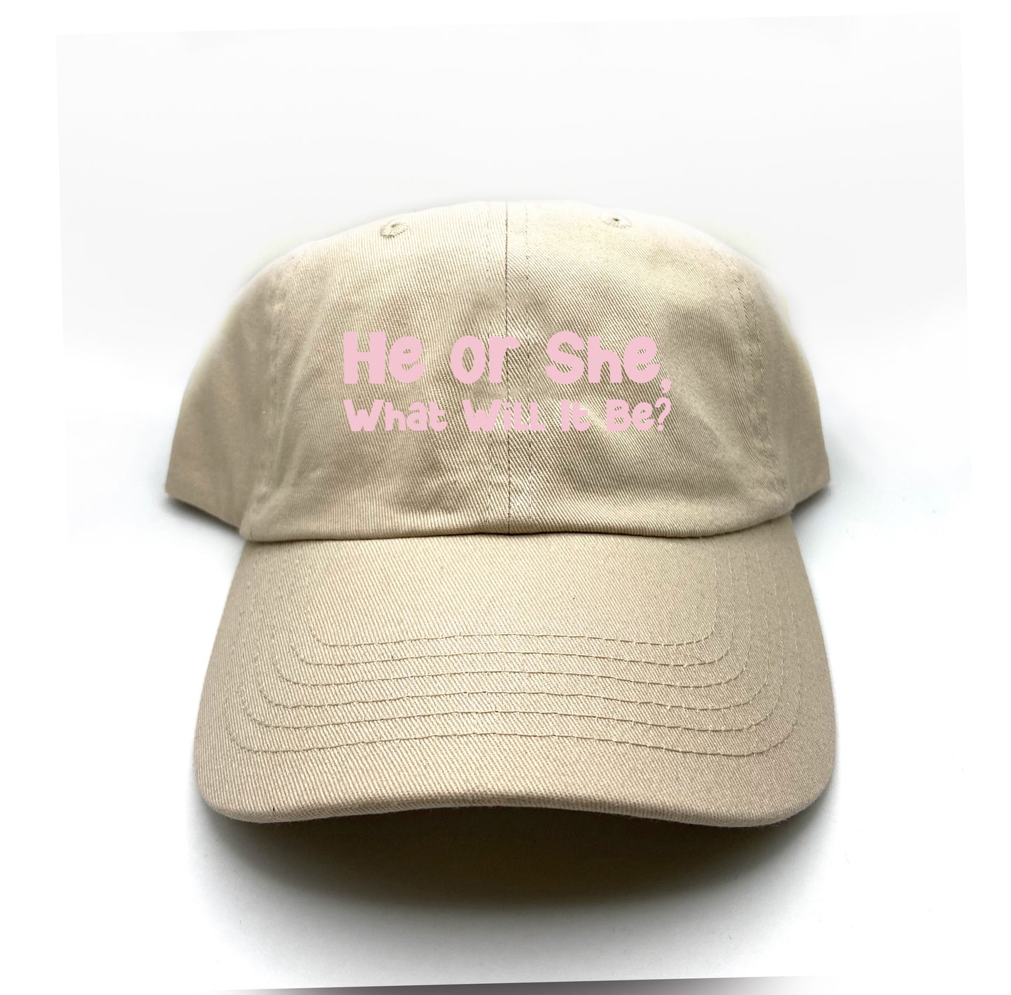 He or She, What Will It Be? Pink Dad Hat