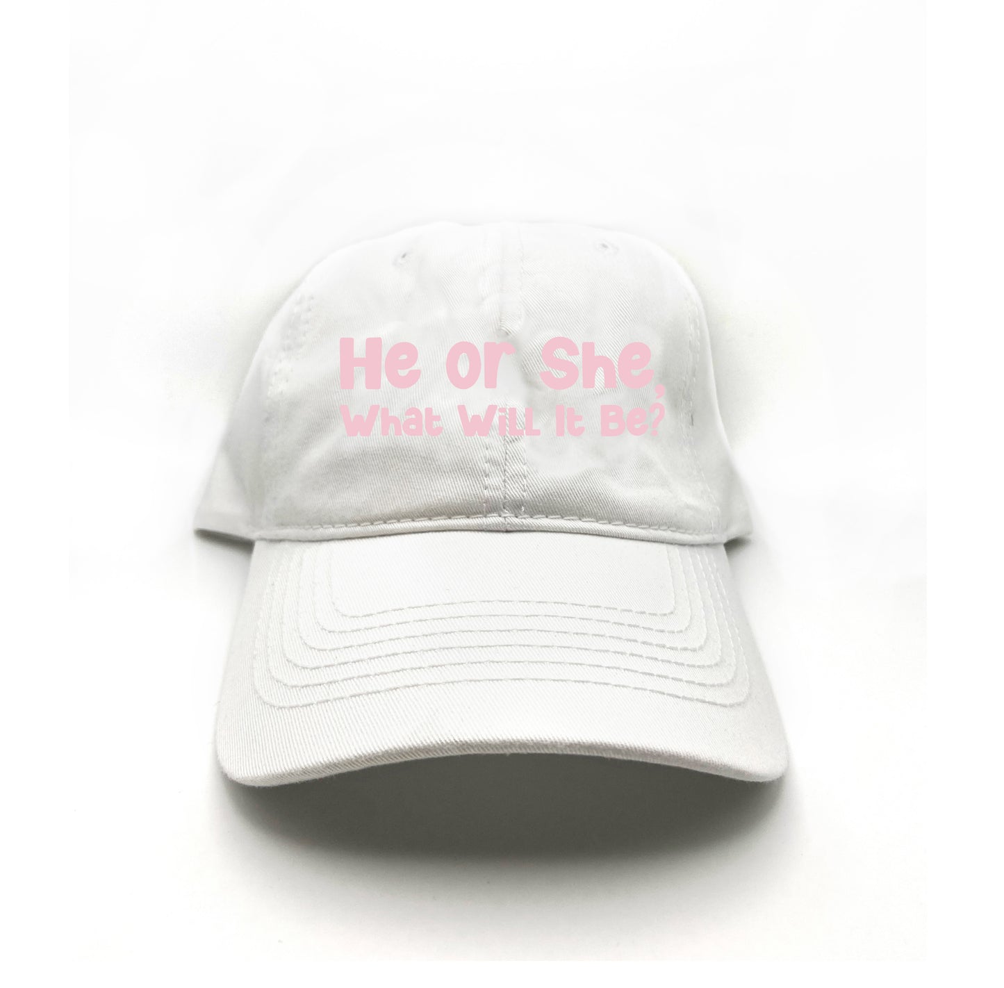 He or She, What Will It Be? Pink Dad Hat