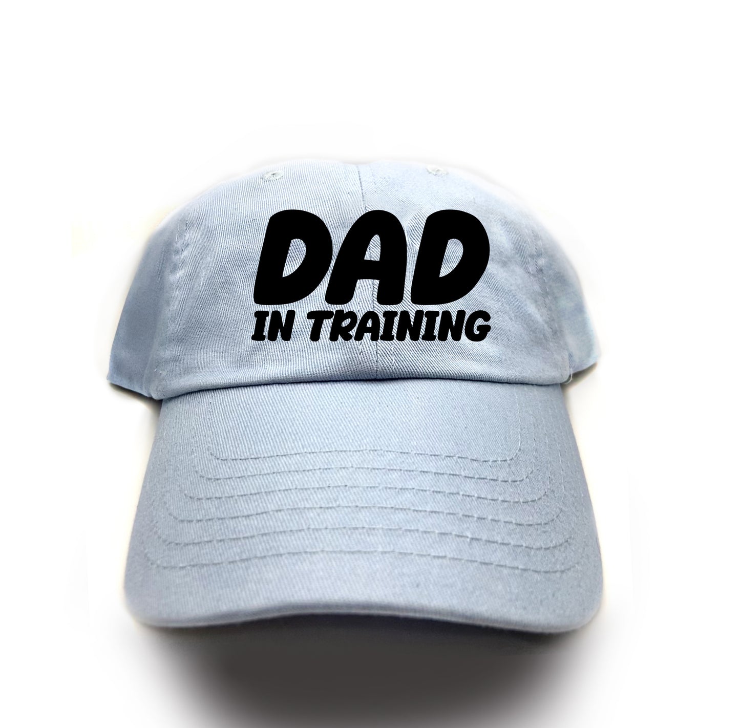 dad in training black dad hat