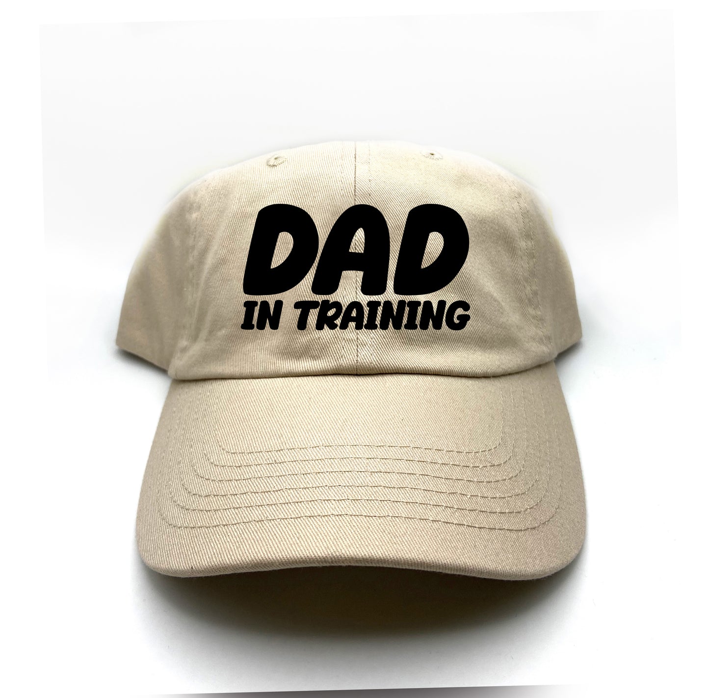 dad in training black dad hat