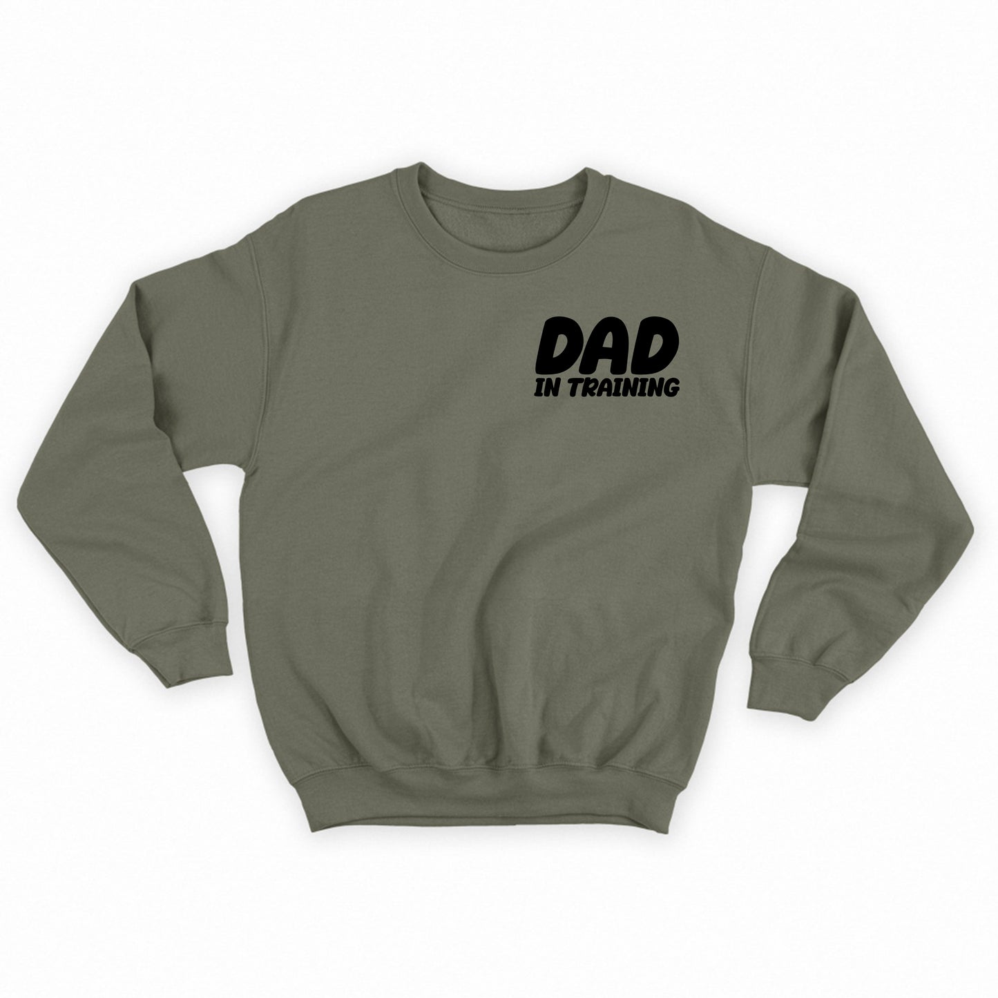 dad in training black sweatshirt