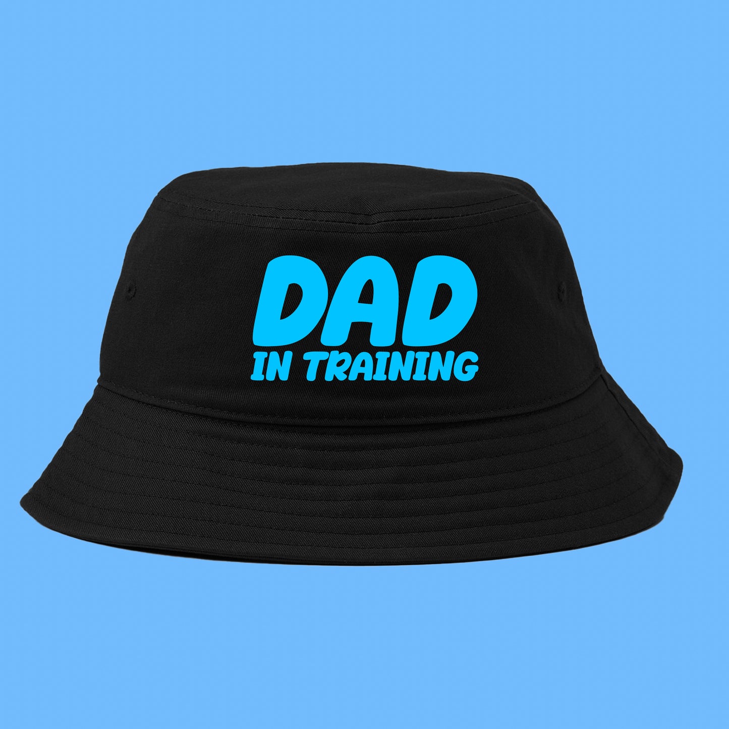 dad in training blue bucket hat