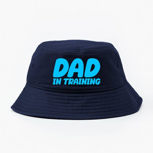 dad in training blue bucket hat