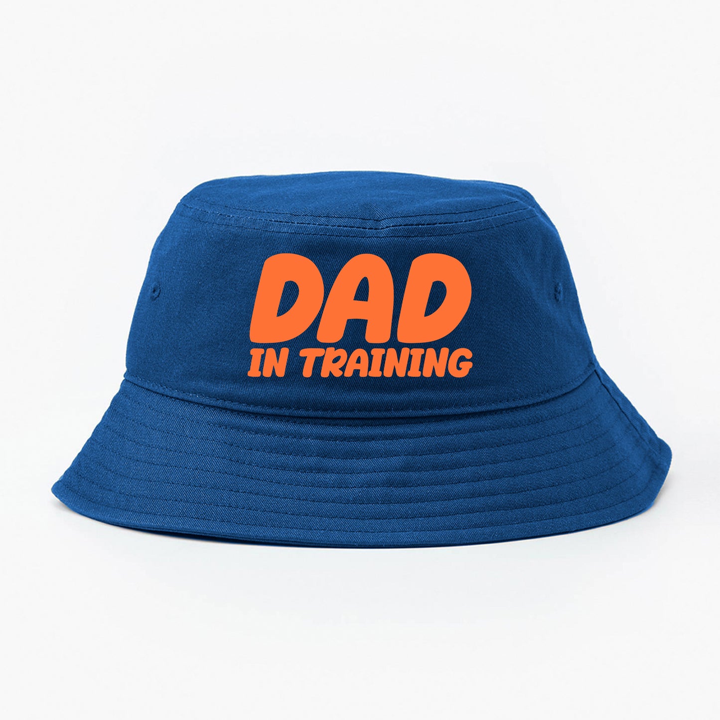 dad in training red orange bucket hat