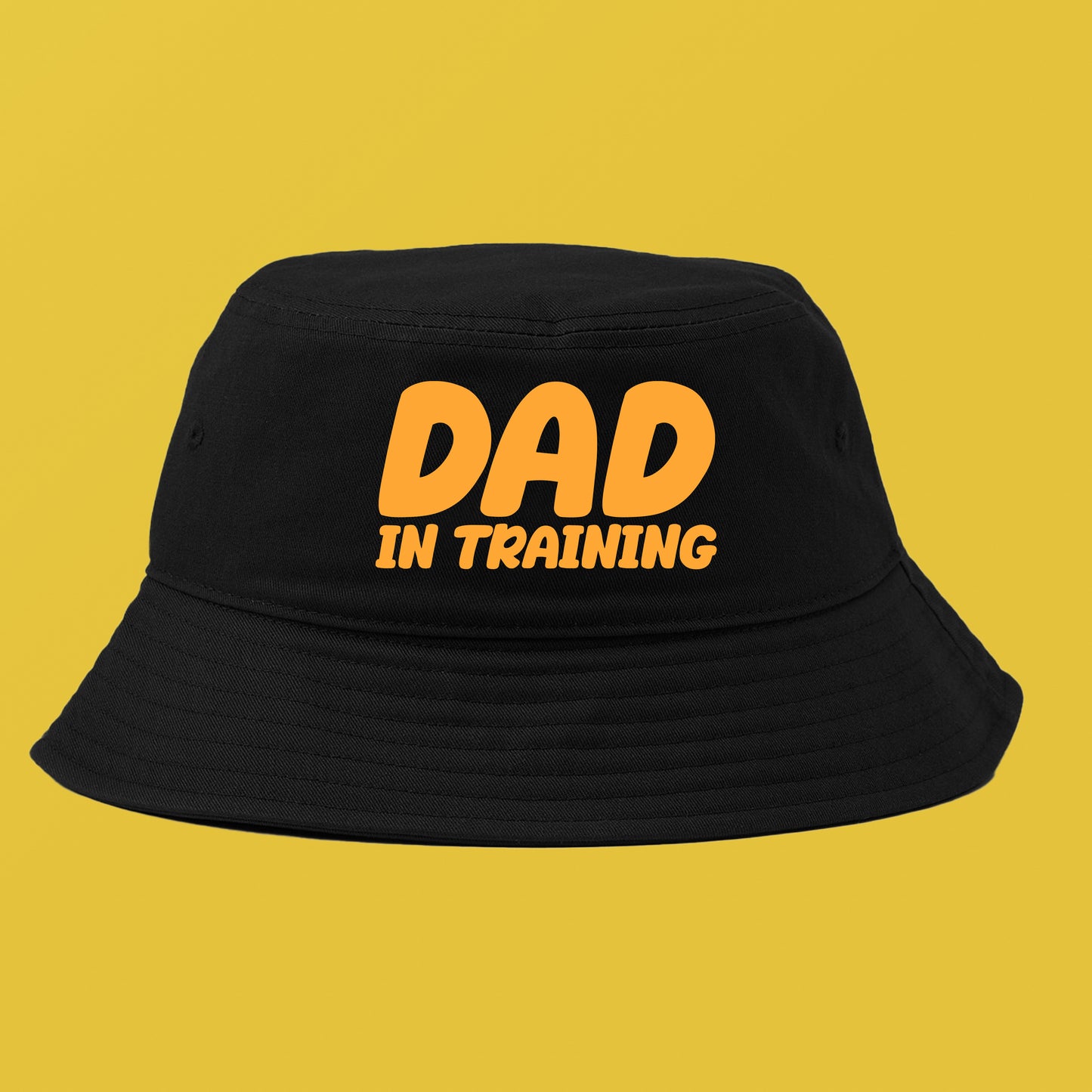 dad in training yellow bucket hat