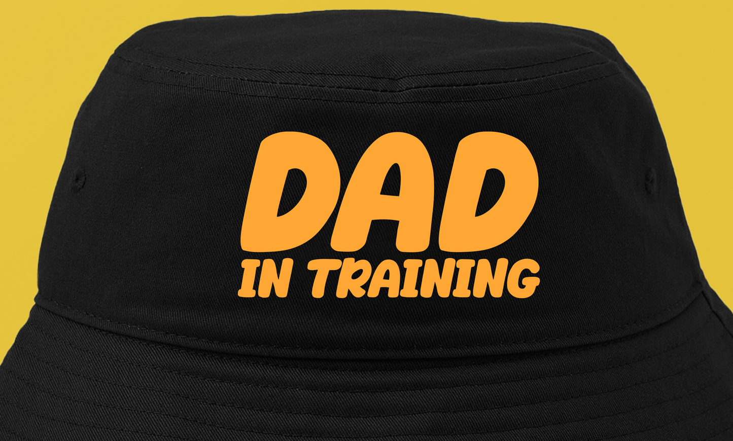 dad in training yellow bucket hat