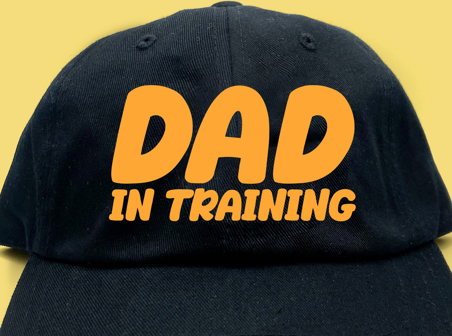 dad in training yellow dad hat