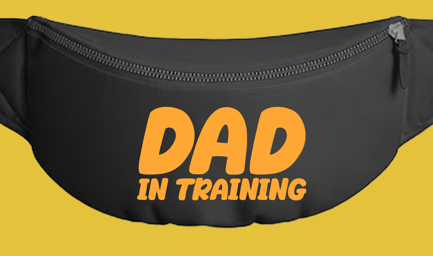 dad in training yellow fanny pack