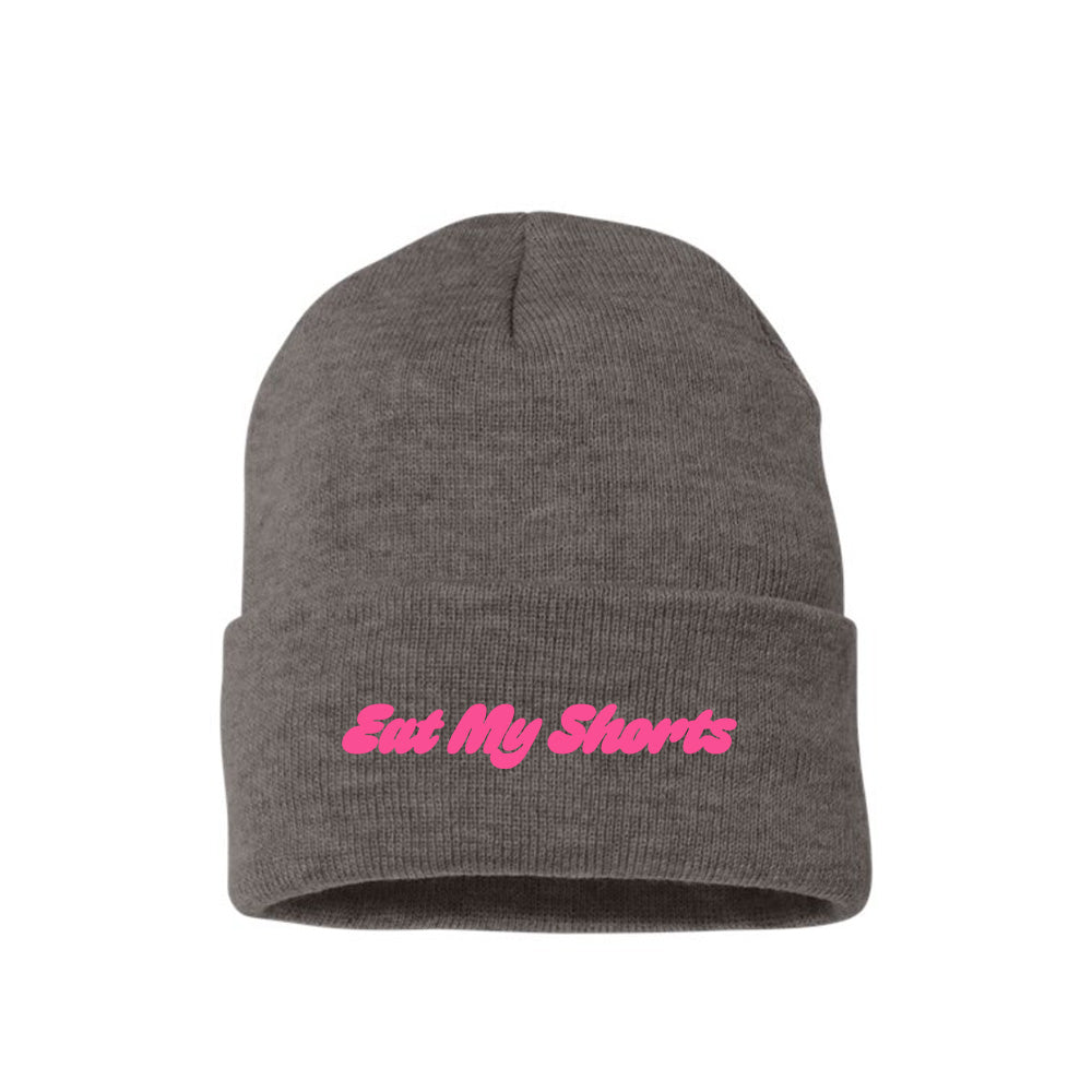 Eat My Shorts Pink Beanie