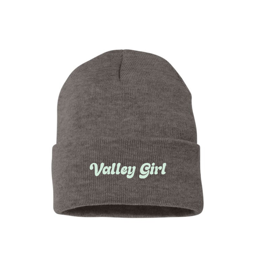 Valley Girl Light Green Beanie