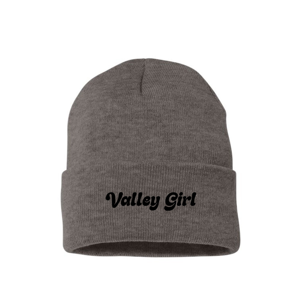 Valley Girl Black Beanie