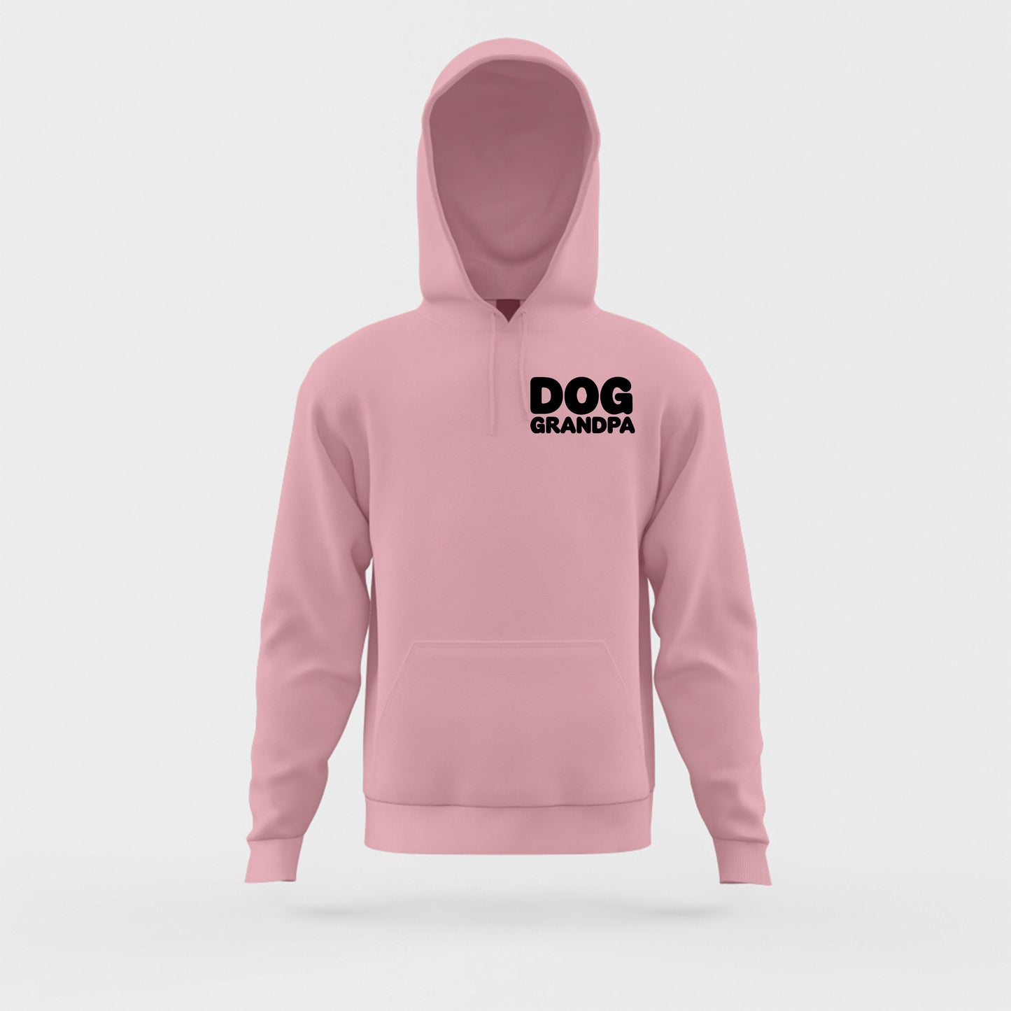 Dog Grandpa Black Hoodie