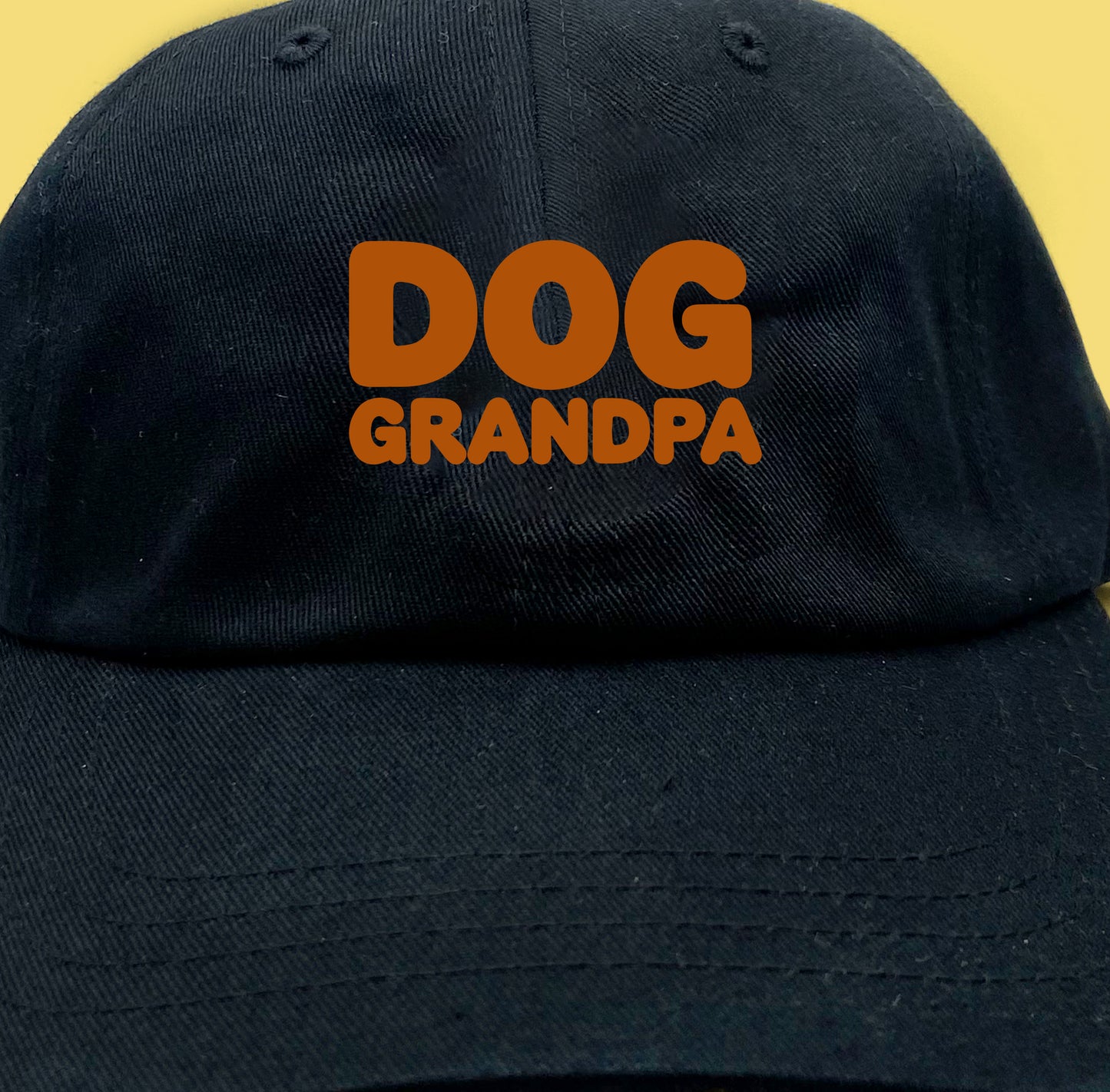 Dog Grandpa Black Dad Hat