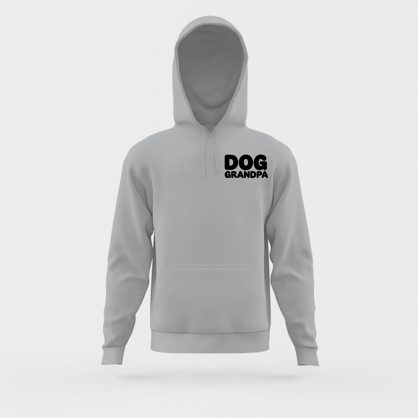 Dog Grandpa Black Hoodie