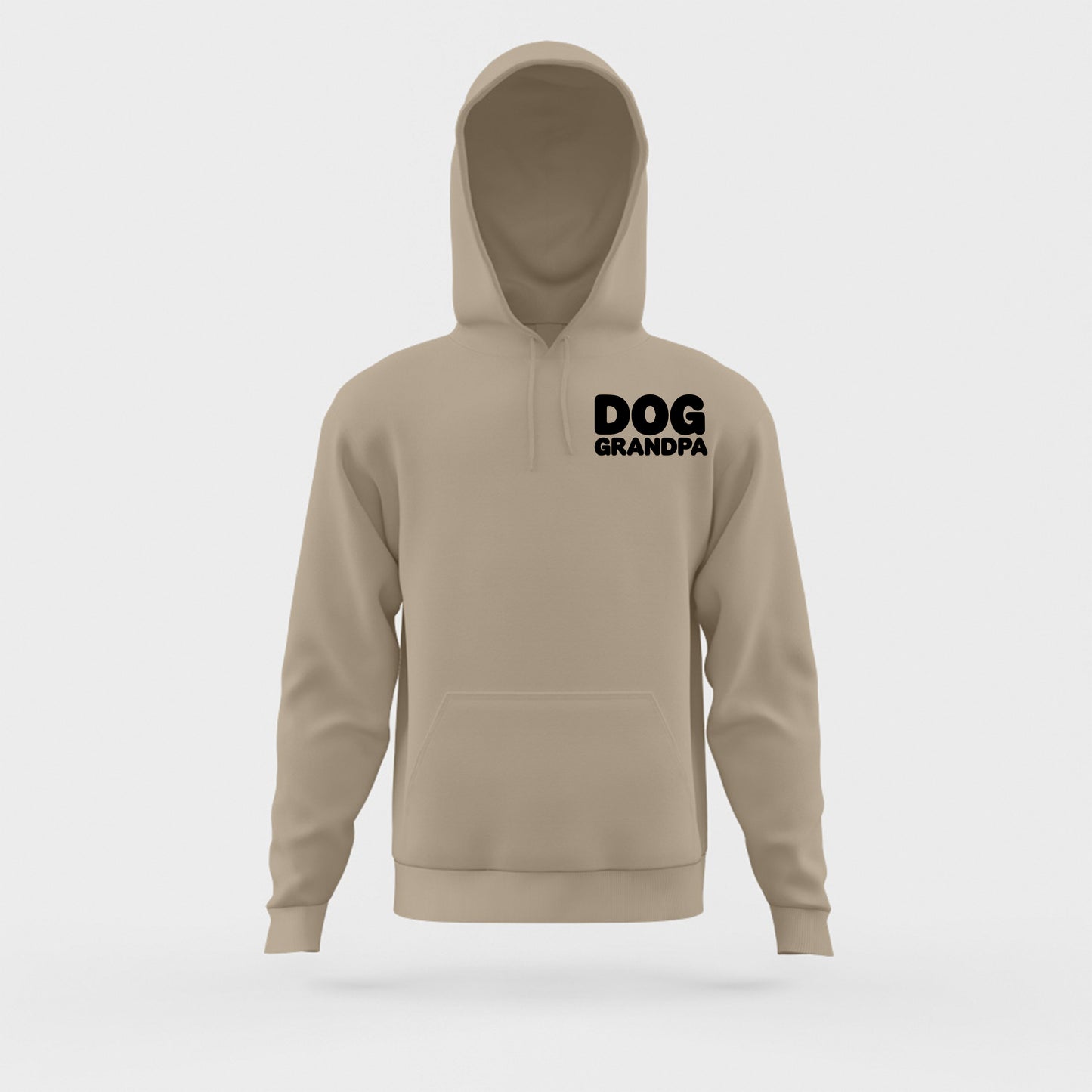 Dog Grandpa Black Hoodie