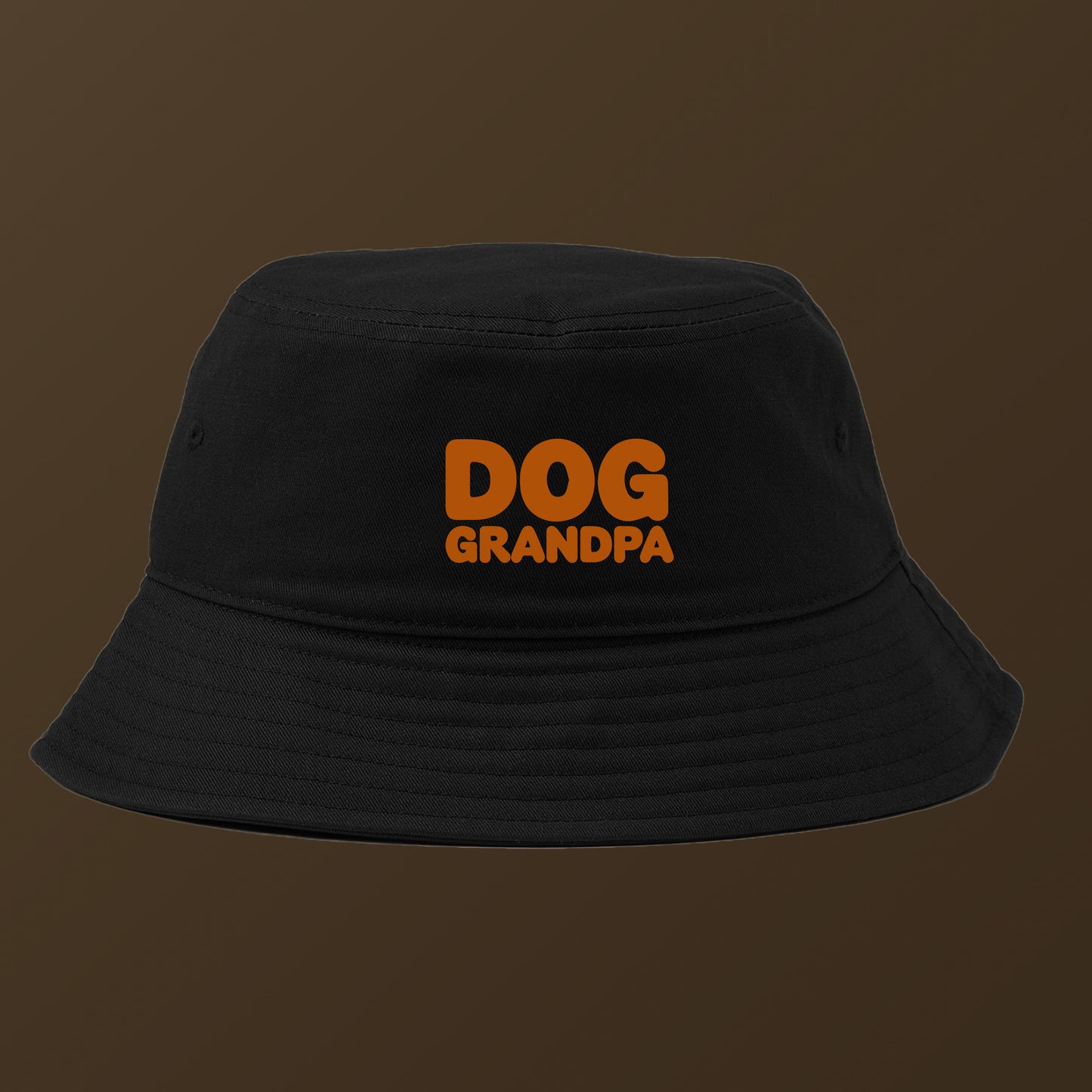 Dog Grandpa Gold Brown Bucket Hat