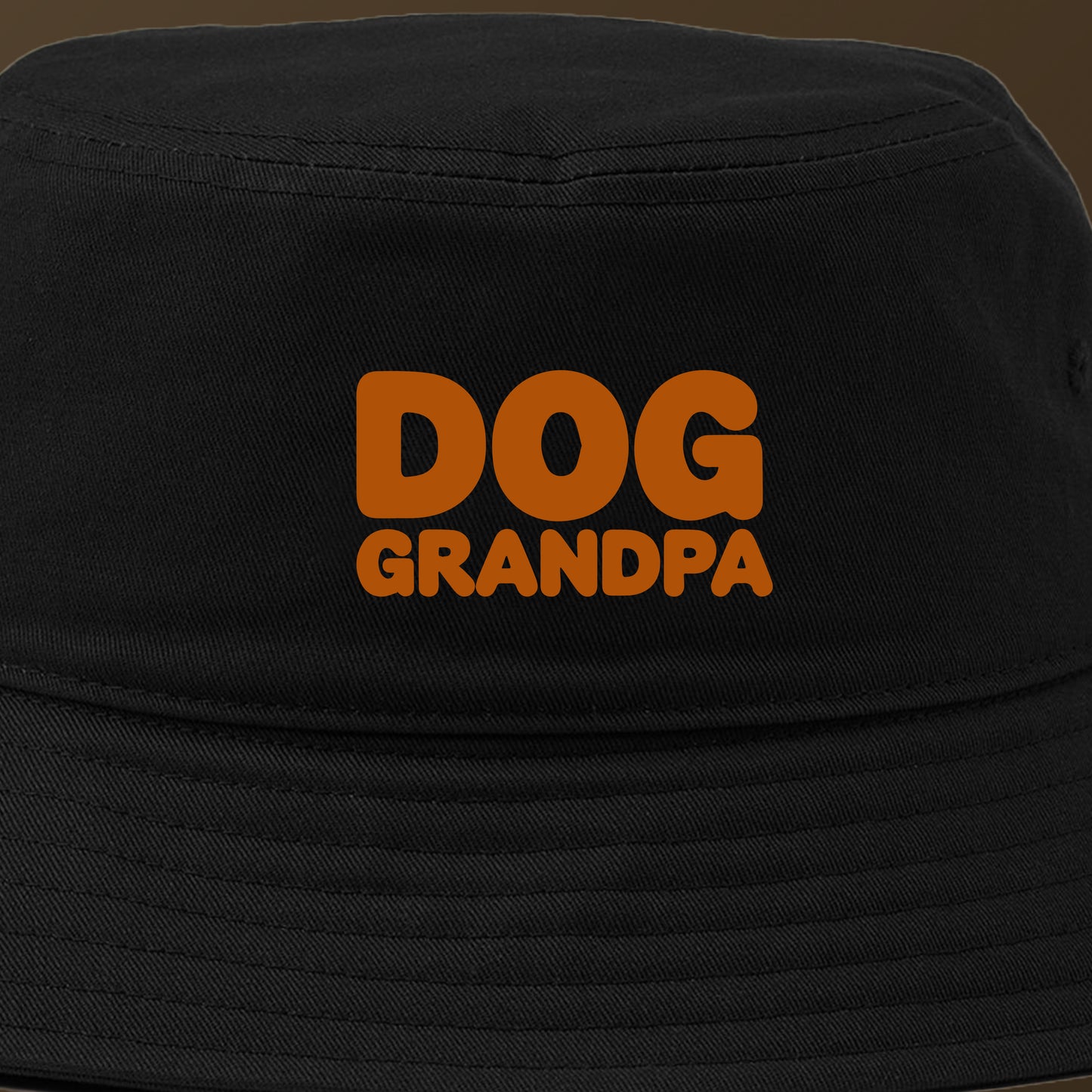 Dog Grandpa Gold Brown Bucket Hat
