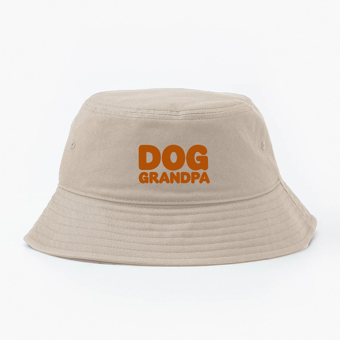 Dog Grandpa Gold Brown Bucket Hat