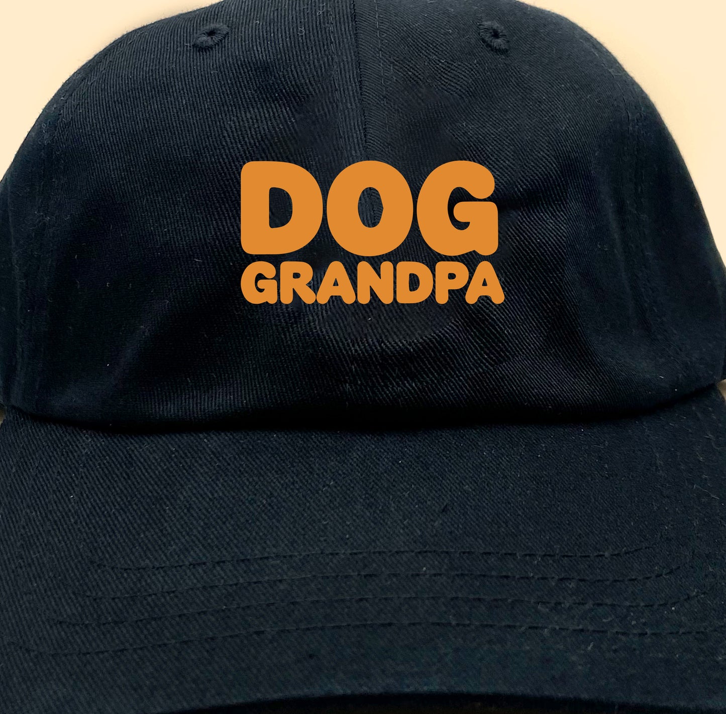 Dog Grandpa Gold Yellow Dad Hat