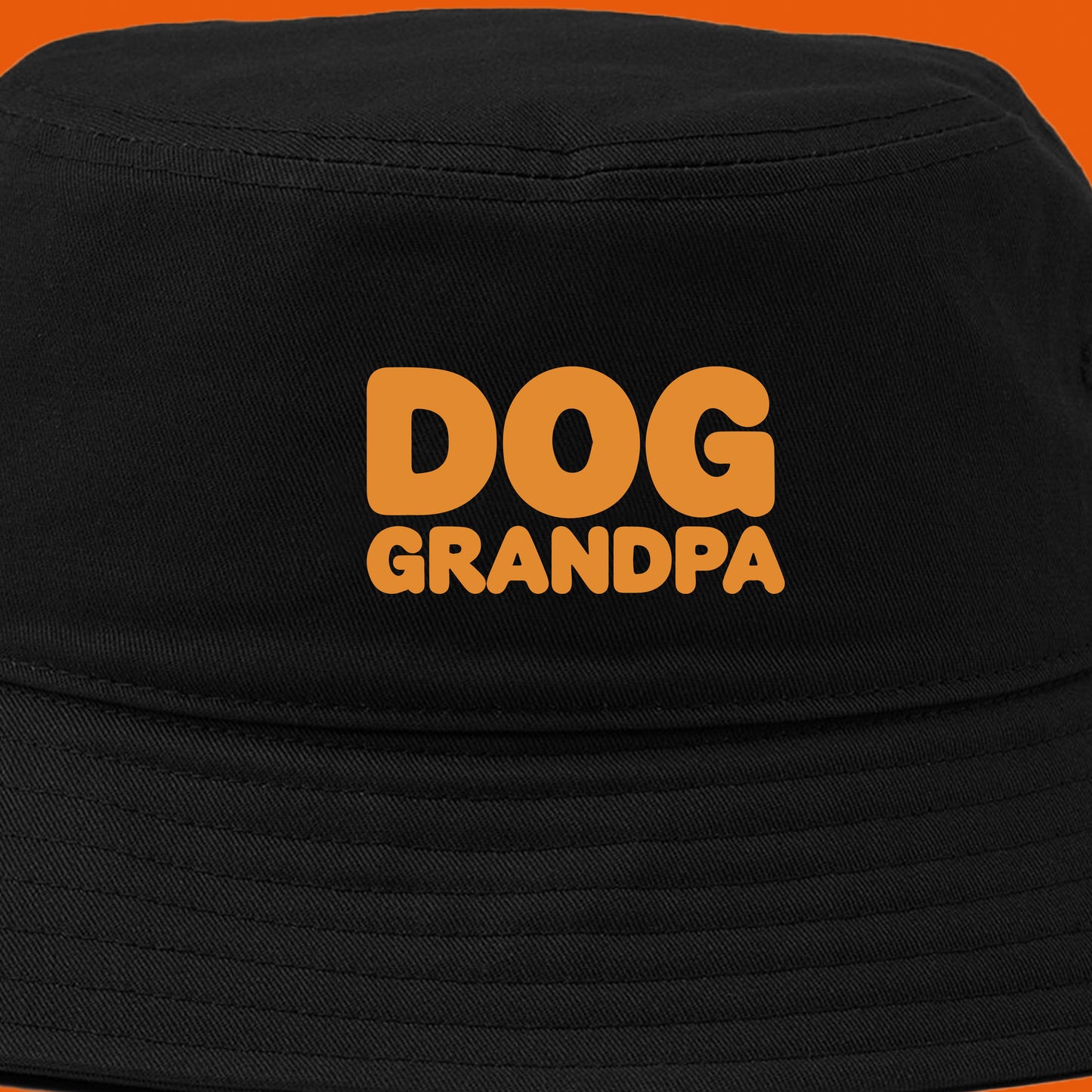 Dog Grandpa Gold Yellow Bucket Hat
