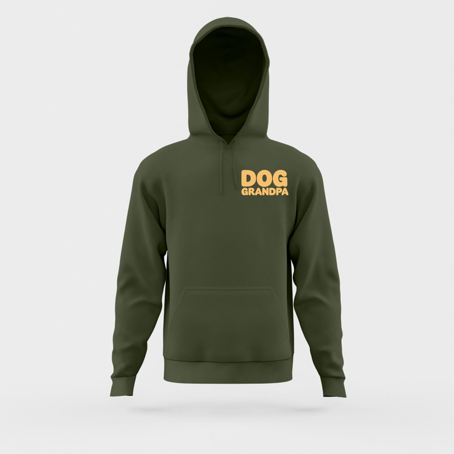 Dog Grandpa Yellow Hoodie